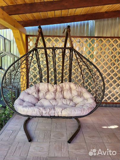 Кокон двухместный из ротанга