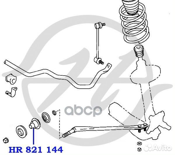 Сайлентблок HR821144 Hanse