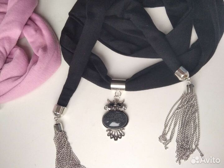 Шарфы с украшениями