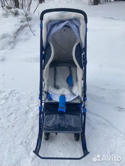 Санки коляска ника детям 7