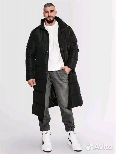 Пуховик мужской длинный новый
