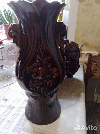 Ваза для цветов глиненая