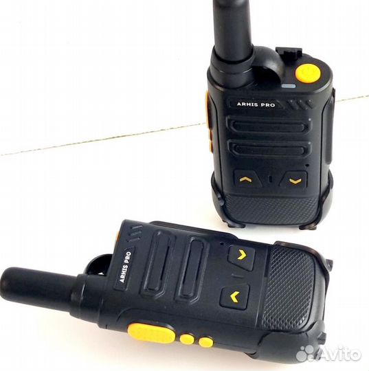 Легкая рация с наушником, комплект 2 штуки