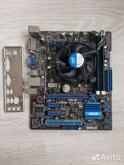 Комплект P8H61-M LE R2.0+i3-3220, ddr3 8gb (2x4gb)