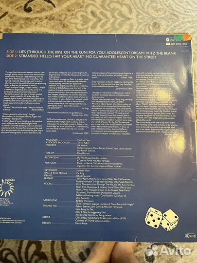 LP Manfred Mann's Earth Band – Chance