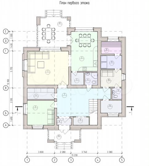 Коттедж 260 м² на участке 12,4 сот.