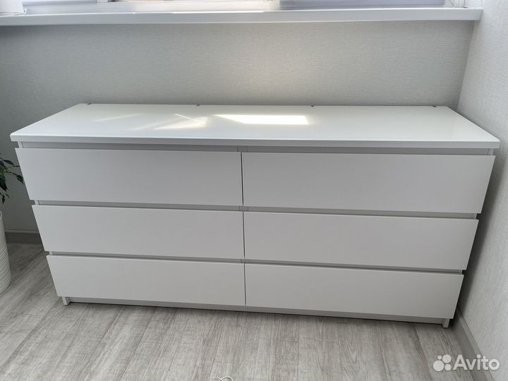 Комод IKEA malm/Икея белый