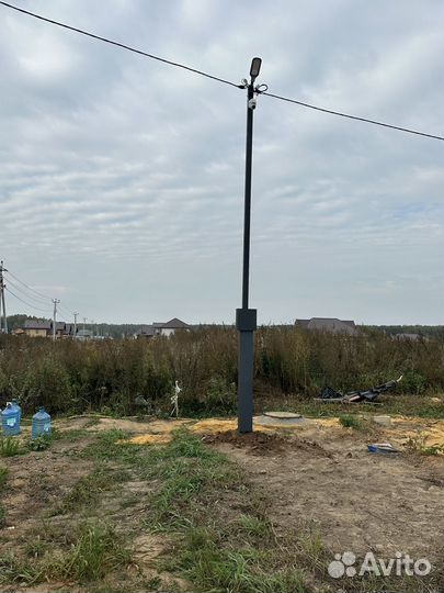 Трубостойка 7 метров. Подключение электричества