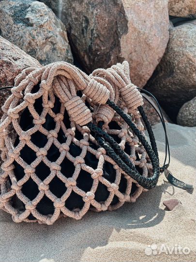 Сумка авоська макраме