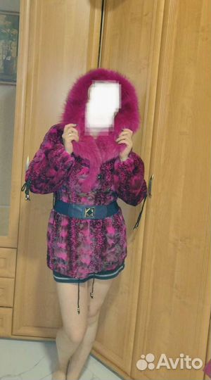 Шуба норковая с капюшоном 42 44