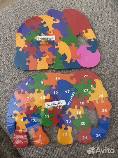 Деревянные пазлы новые