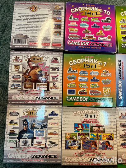 Картриджи для game boy advance sp