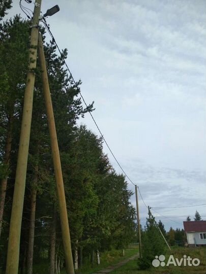 Установка опор лэп, выполнение электромонтажных ра