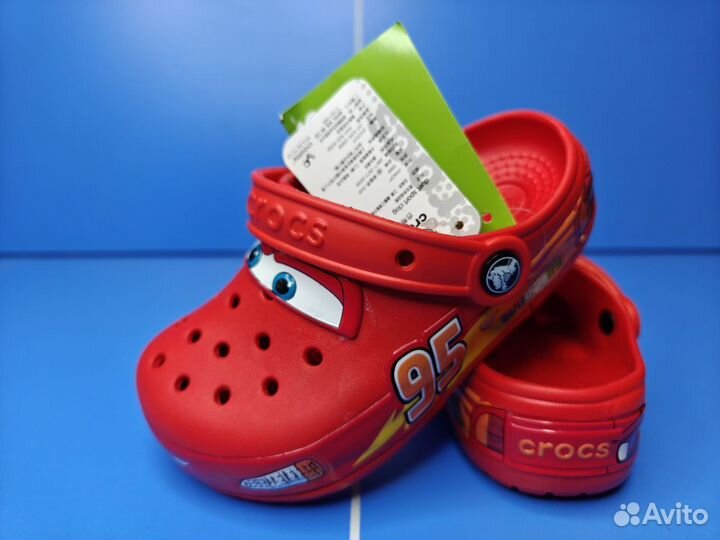 Crocs McQueen Cars сабо тачки j1 j2 j3 m4 m5 m6