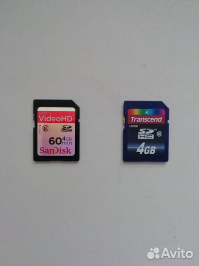 Карты памяти sdhc и Memory Stick PRO