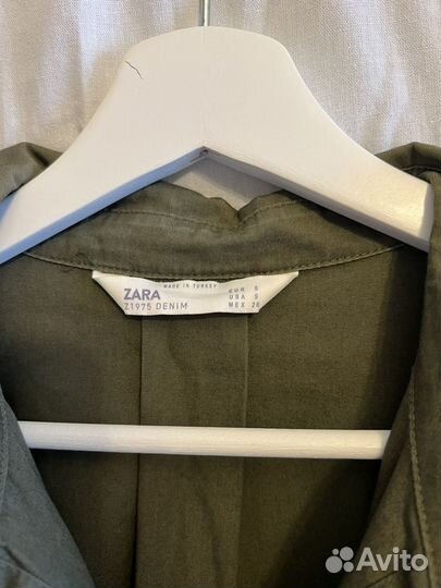 Платье-рубашка Zara размер S-M oversize