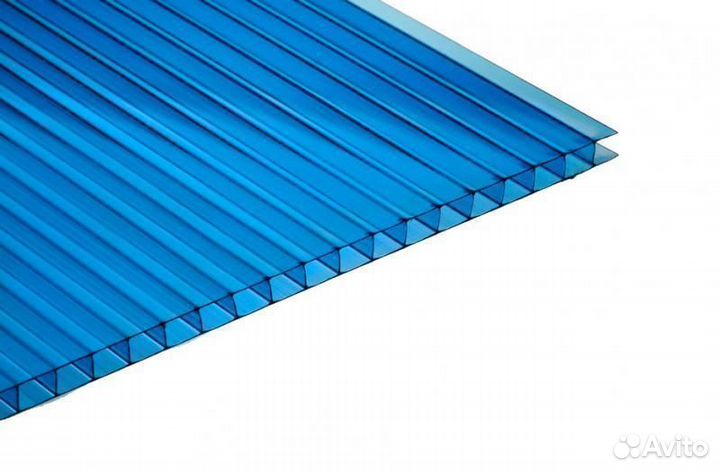 Поликарбонат сотовый 6 мм Синий Ultramarin