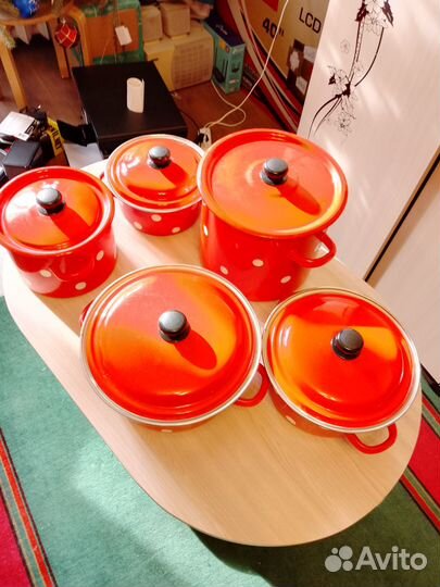 Набор из 5 кастрюль, сделано в СССР