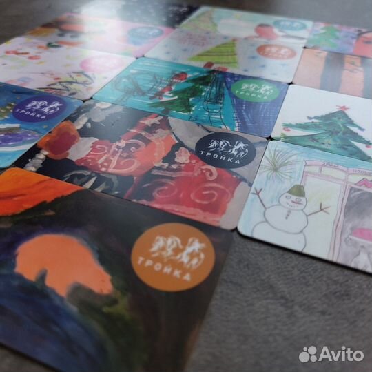 Коллекция карт Тройка 13 шт Детские рисунки