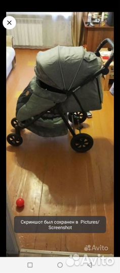 Прогулочная коляска с надувными колесами