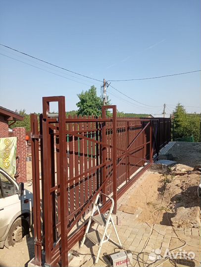 Откатные ворота под ключ