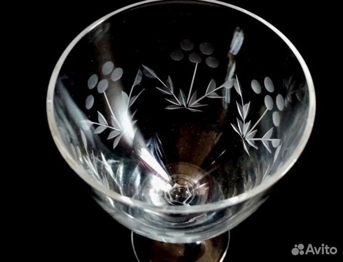 Бокалы СССР с гравировкой в наборе 6 штук