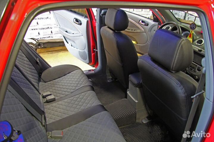 Чехлы Автопилот ромб чер+сер Chevrolet lacetti