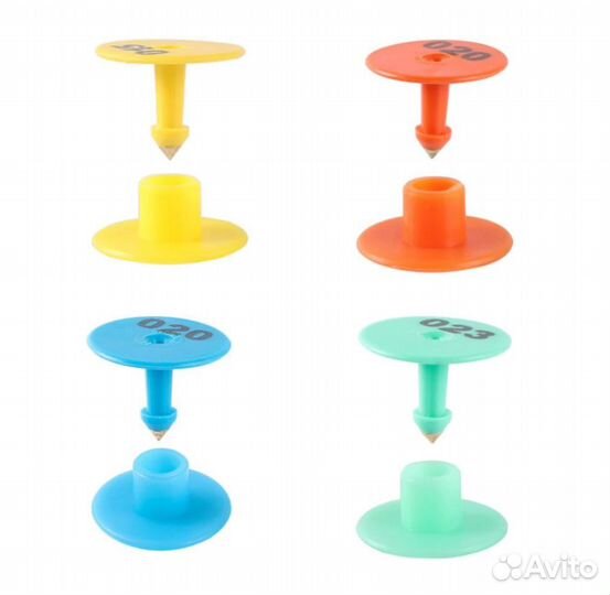 Бирки для животных 50/100 шт. (Круглые)