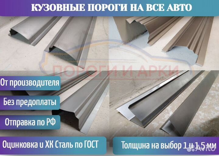 Пороги кузовные Renault Sandero 1