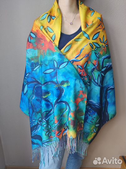 Палантин новый двусторонний