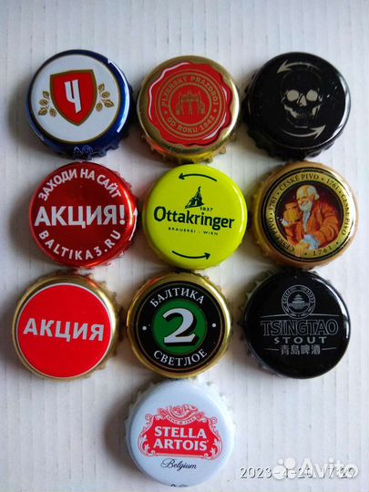 Кронен пивная пробка, алюминиевые банки, плакетки