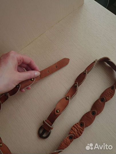 Ремень из натуральной кожи, 95 см