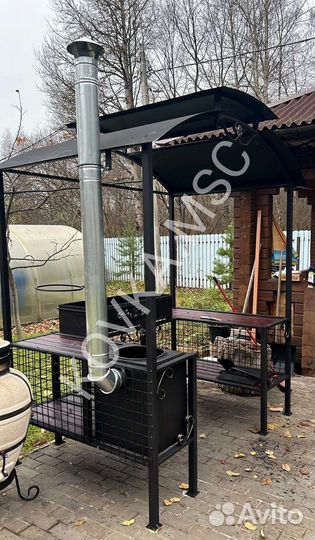 Беседка с мангалом