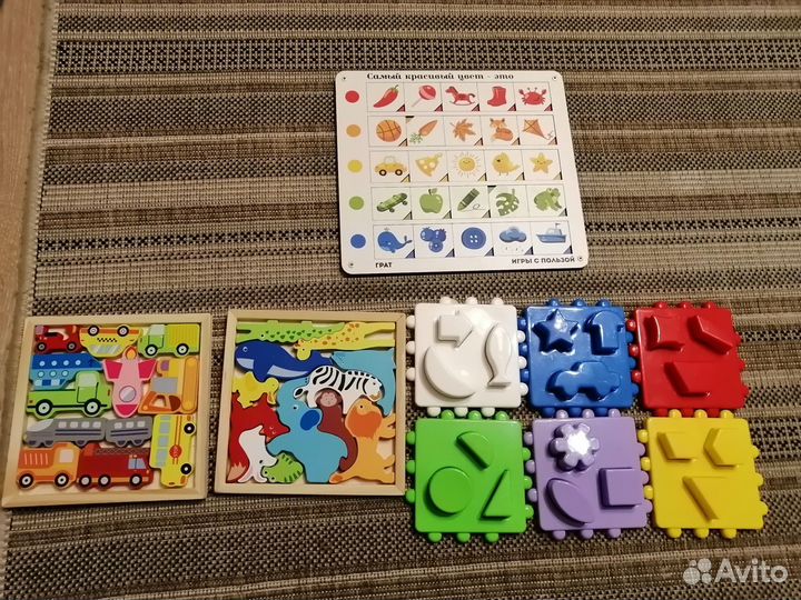 Развивающие игрушки-сортеры