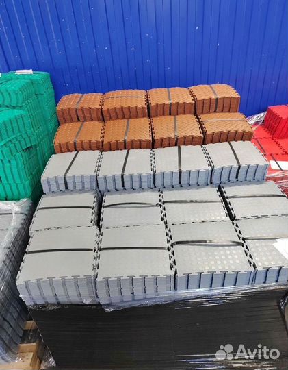 Модульная плитка пвх для гаража