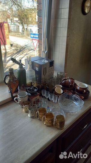 Графин фужеры кружки рюмки стаканы стопки