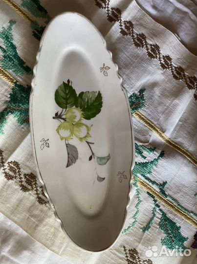 Блюдо фарфор СССР дулево