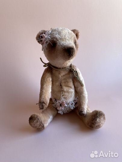 Медведь тедди в винтажном стиле ручная работа