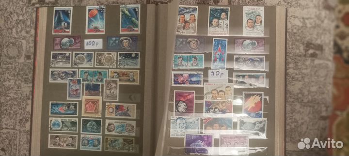 Почтовые марки космос