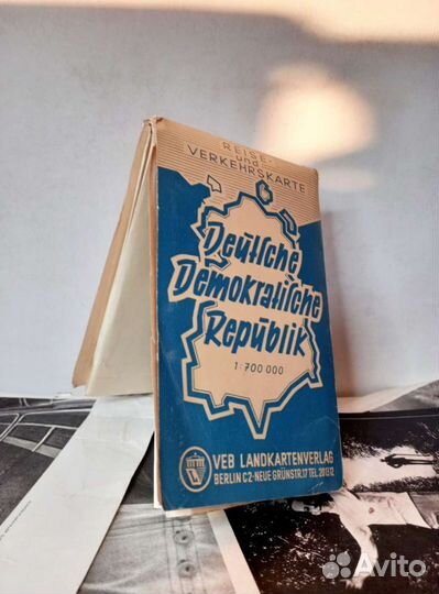 Карта гдр 1960 года на Немецком