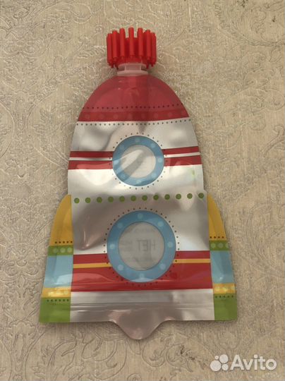 Детская тарелка и многоразовый пауч