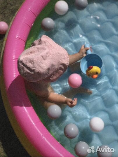 Бассейн надувной радуга 86x25см intex