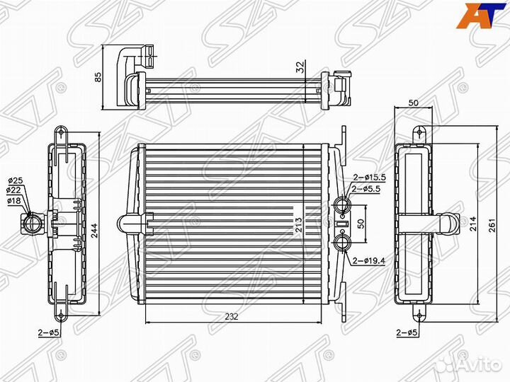 Радиатор отопителя салона mercedes-benz S-class W1