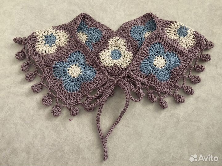 Воротничок вязаный Pinterest