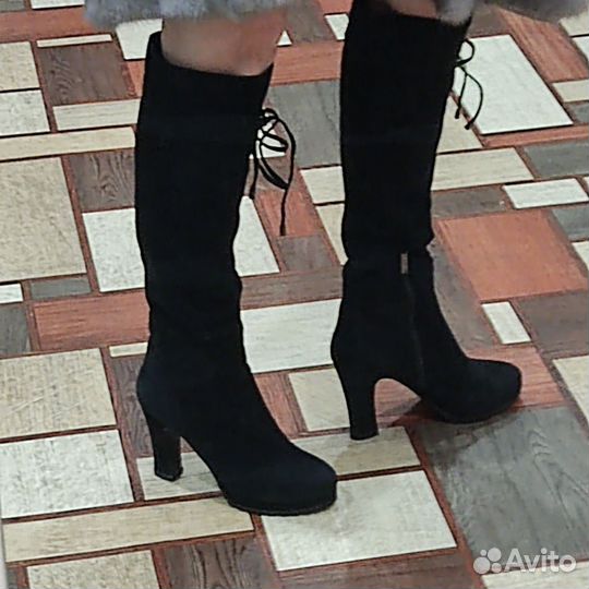 Ботильоны чулки черные 38