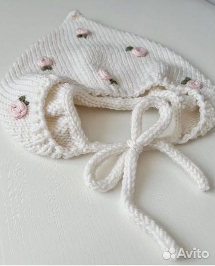 Чепчик вязаный детский