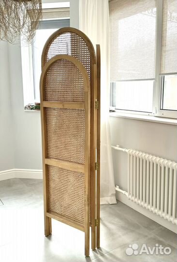 Ширма из натуралтного ротанга