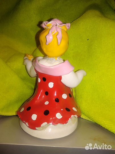 Фарфор СССР статуэтка крышка редкость
