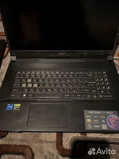 Игровой ноутбук msi катана 17 B12V
