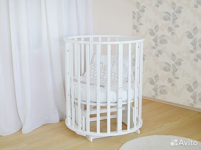 Детская кроватка трансформер с маятником 6 в 1